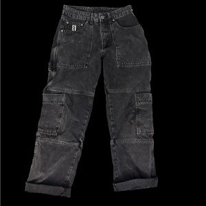 The Ragged Priest Charcoal Combat Jeans size 28